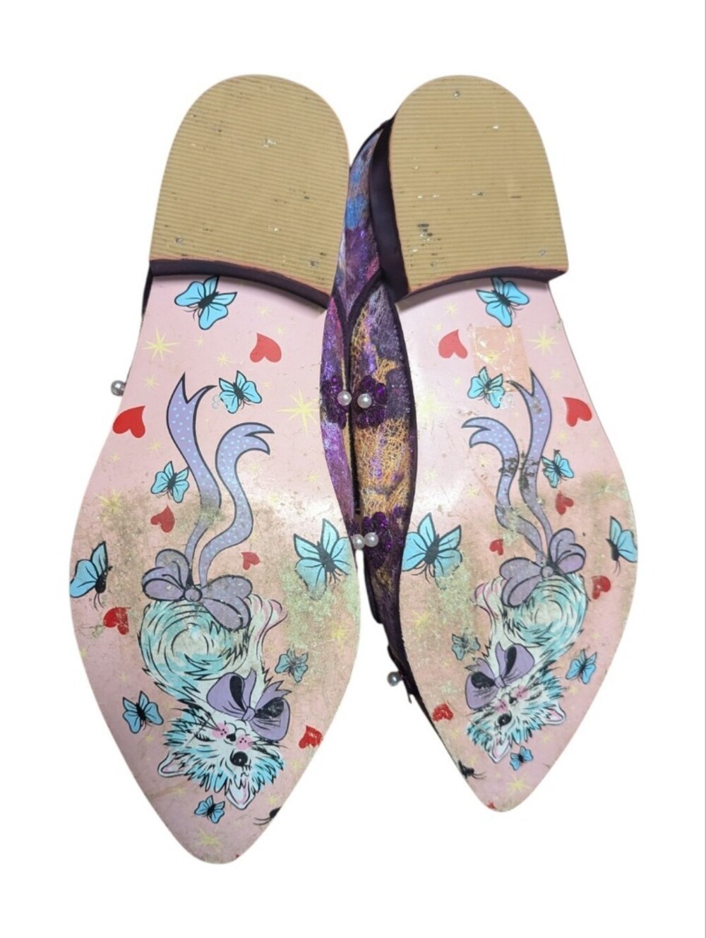 Irregular Choice Flat Loafers Size 38 Purple Pearl - Picture 4 of 6